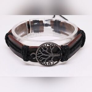 Men's leather‎ bracelet Tree of life new e41